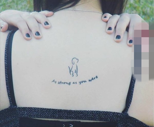 点击大图看下一张:漂亮的女生小清新简洁纹身图案