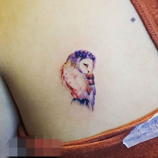 点击大图看下一张：一组关于水彩泼墨创意个性纹身图案