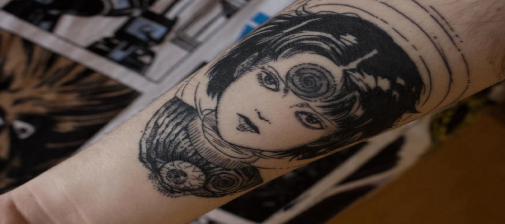 点击大图看下一张：女生人物纹身图案 男生手臂上女生人物纹身图案