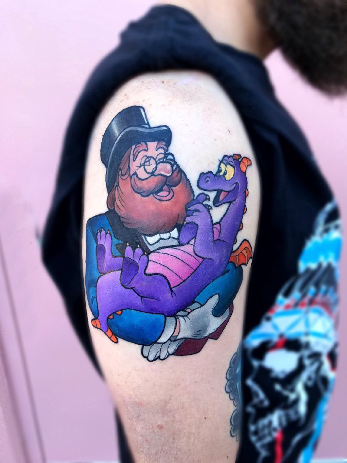 点击大图看下一张：纹身卡通 男生手臂上搞笑卡通纹身图片