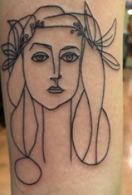 欧美抽象纹身 女生手臂上欧美抽象纹身图片