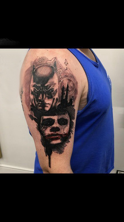 点击大图看下一张：恐怖纹身 男生手臂上恐怖纹身图片