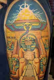 古埃及纹身 男生手臂上古埃及纹身图片