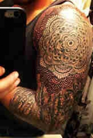 梵花纹身 男生手臂上梵花纹身图案