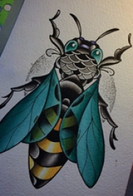 纹身虫 多款彩绘纹身虫小动物纹身图案