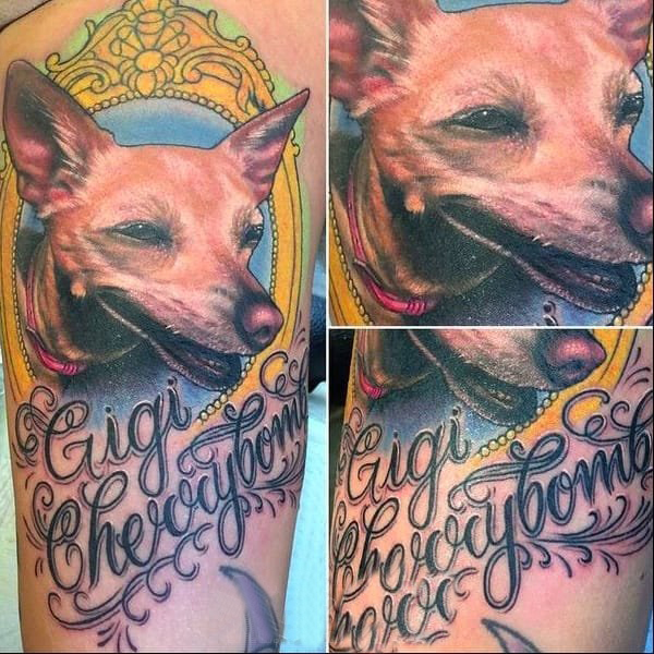 点击大图看下一张：小动物纹身 多款彩绘纹身素描小动物纹身图案