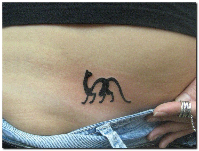 点击大图看下一张：小清新猫咪纹身 多款简单线条纹身素描小清新猫咪纹身图案