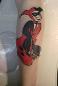 小丑纹身 女生手臂上可爱小丑纹身图片