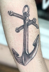 欧美船锚纹身 女生手臂上欧美船锚纹身图片