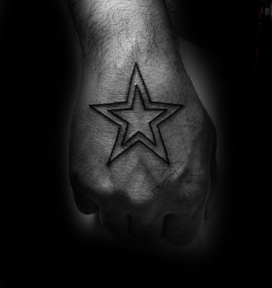 点击大图看下一张：星星纹身图 多款极简线条纹身黑色星星纹身图案