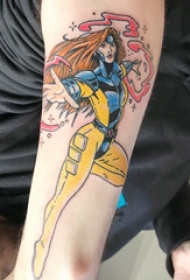 女生人物纹身图案  男生手臂上彩绘的人物纹身图片