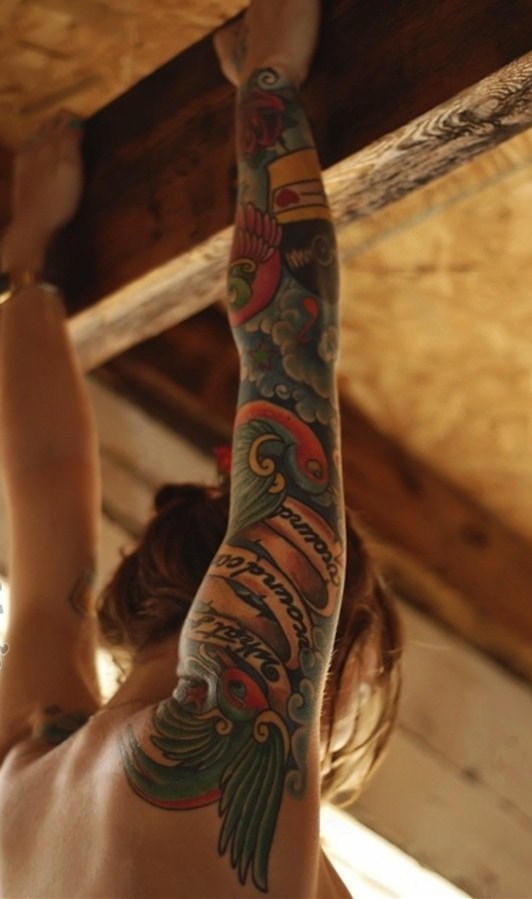 点击大图看下一张：手臂纹身图片  款式多样的手臂纹身图案