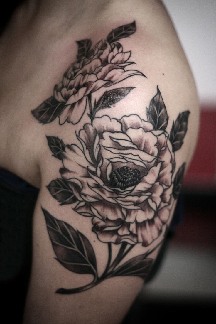 点击大图看下一张：纹身图案花朵  唯美靓丽的花朵纹身图案