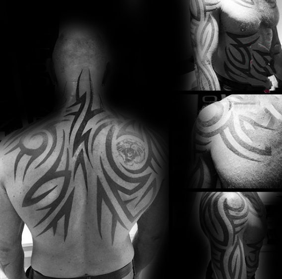 点击大图看下一张：部落图腾纹身  霸气十足的部落图腾纹身图案