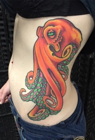 章鱼纹身图案   多款身姿柔软的章鱼纹身图案