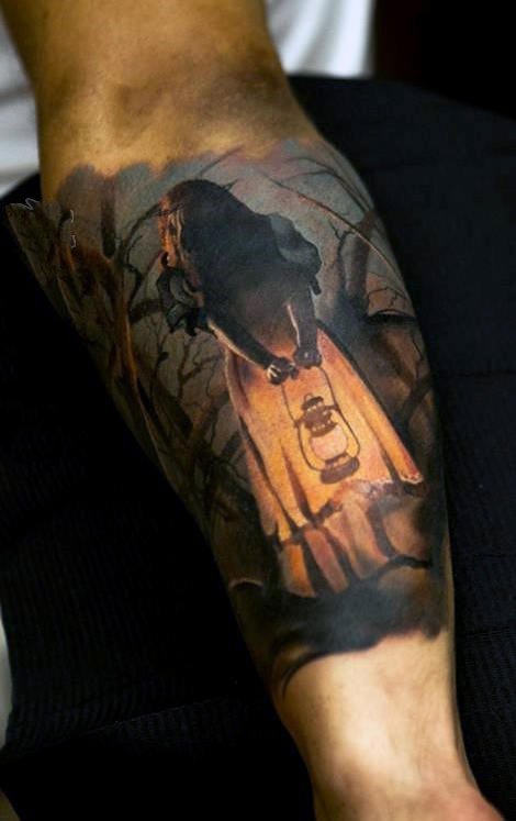 点击大图看下一张：手臂上纹身图案   炫酷的男生手臂上纹身图案