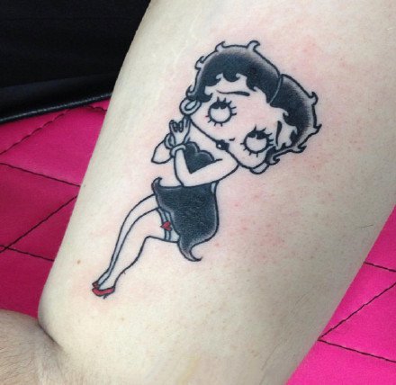 点击大图看下一张：贝蒂beety纹身图案-可爱的贝蒂beety ​纹身图片