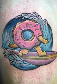 食物纹身_10张香浓诱人的食物甜甜圈纹身图案图片