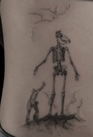 创意纹身-神秘感十足的黑灰创意有趣纹身图片