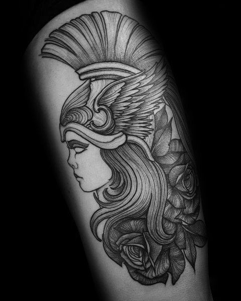 点击大图看下一张：女神纹身图案-12张神采飞扬的女神纹身图案