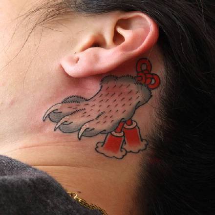 点击大图看下一张：日本传统小纹身--9张传统的日式纹身小图案作品