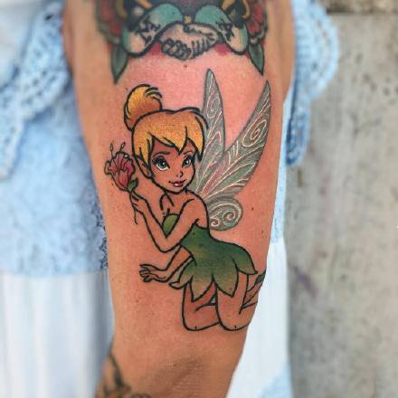 点击大图看下一张:一组影视动画片角色的卡通纹身图案作品欣赏