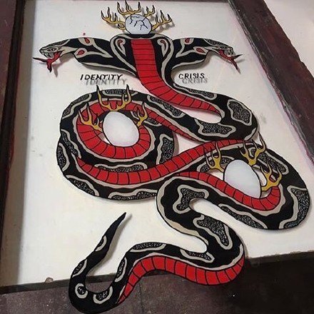 点击大图看下一张：一组school 风格的纹身蛇图片欣赏