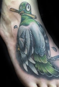一组动物鸽子的纹身图案作品图片欣赏