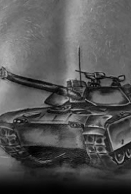 战争纹身图案-8张钢铁猛兽般的坦克纹身图案