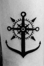 船锚纹身--9张关于船锚的纹身图案作品