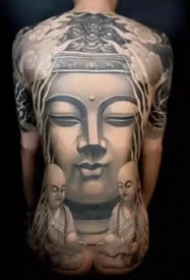 一组佛像相关的3d写实佛纹身图案作品