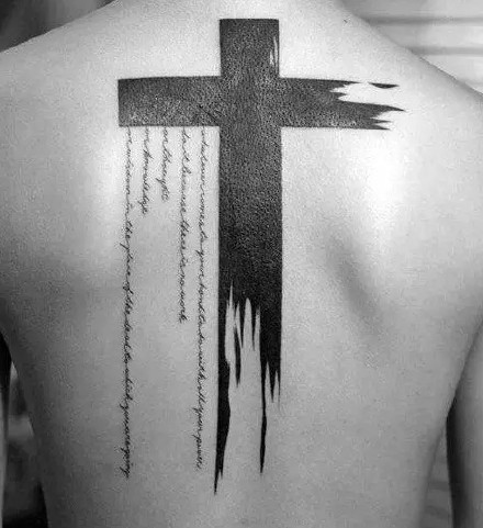 点击大图看下一张：创意纹身十字架--一组个性创意的十字架图案纹身