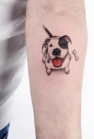 铲屎官纹身---超可爱的一组小清新小猫小狗纹身图案先