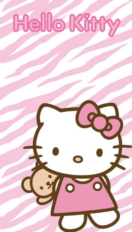点击大图看下一张：HelloKitty动漫粉色系壁纸