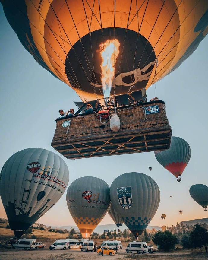 点击大图看下一张：土耳其 Cappadocia 热气球 ​​​ ​​​​美景图