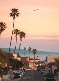加州的日落时分风景拍摄