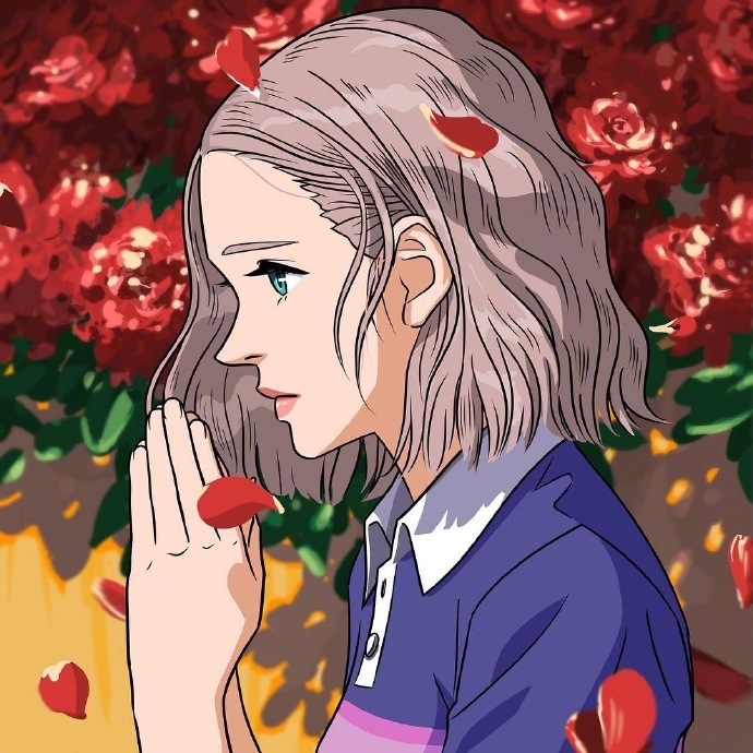 点击大图看下一张:简洁的萌萌哒女孩卡通qq头像大全