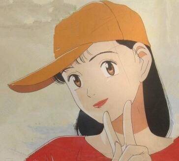 点击大图看下一张：复古空气刘海女孩卡通头像