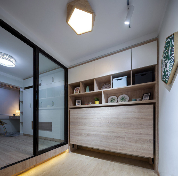 点击大图看下一张：37平米精致的北欧风格单身公寓效果图