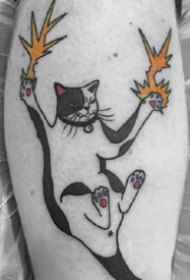 萌萌哒的一组可爱猫咪纹身图案作品欣赏