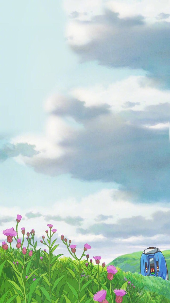 点击大图看下一张：宫崎骏清新美好的动画卡通壁纸