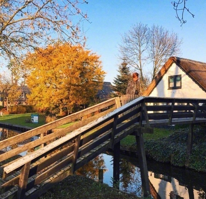 点击大图看下一张：荷兰羊角村的秋天，一个秋日中的童话