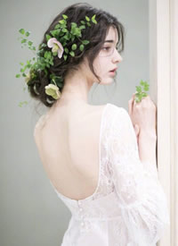 超仙的美丽优雅的新娘发饰图片