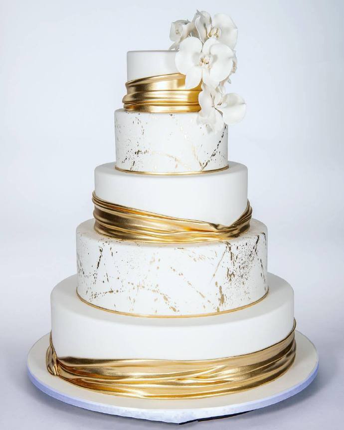 点击大图看下一张：2019婚礼蛋糕流行趋势图片欣赏