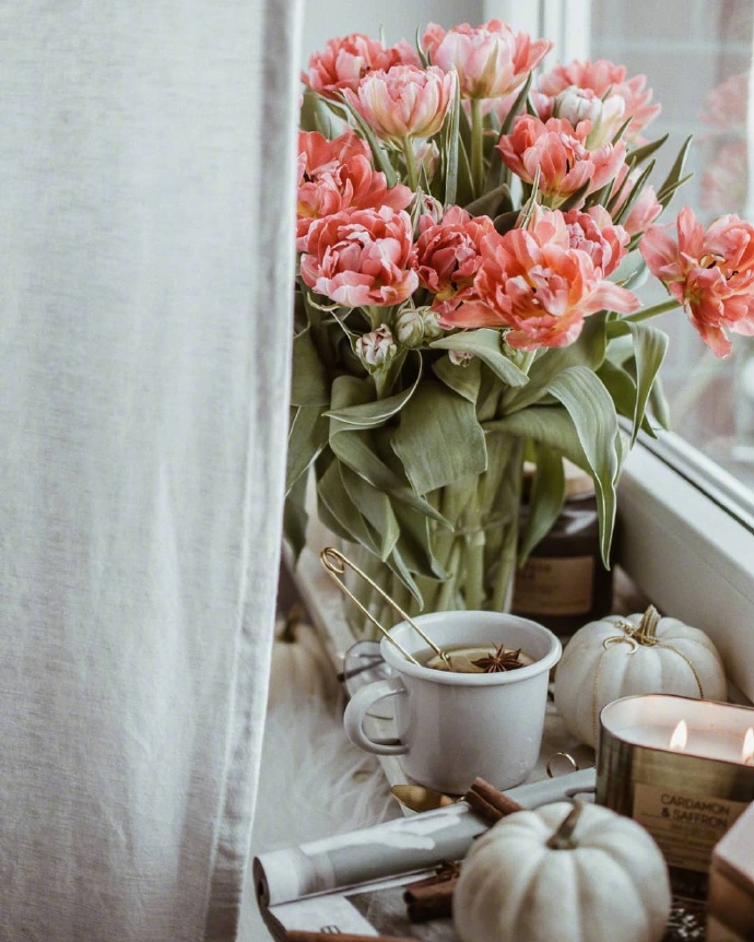 点击大图看下一张：一份小美好的花束清新自然的美丽