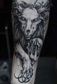 诡异纹身：暗黑风格的一组诡异动物纹身图案欣赏