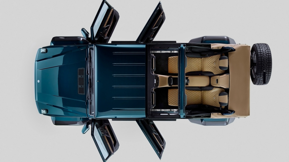 点击大图看下一张：梅赛德斯奔驰G650 Landaulet高清壁纸。全球限量99辆的顶级豪车