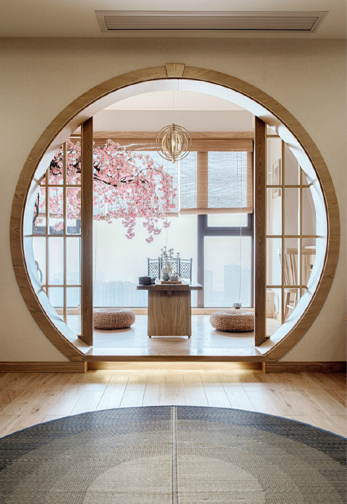 点击大图看下一张：106㎡素雅日式风家居设计，回归自然的温馨感