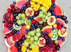 水果控 分量超多的水果盘