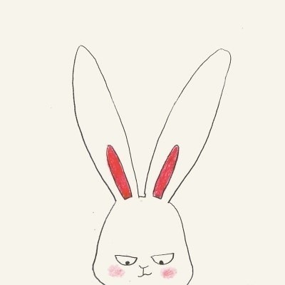 点击大图看下一张：一组超级可爱的卡通兔子表情包头像欣赏